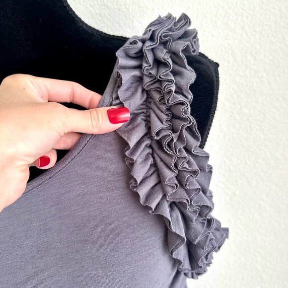 SHOULDER RUFFLE DRESS - Picture 6 of 7